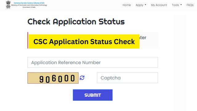 CSC Status Check at register.csc.gov.in Registration Application Status