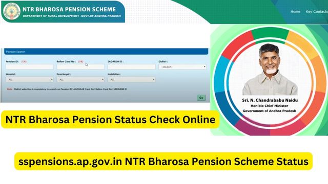 NTR Bharosa Pension Status Check Online at sspensions.ap.gov.in By Aadhaar Card Number Or Pension ID