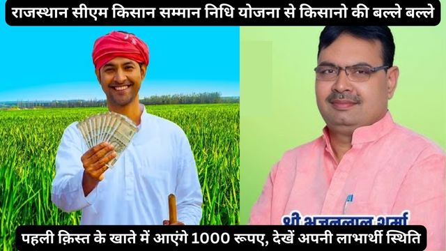 राजस्थान सीएम किसान सम्मान निधि योजना लाभार्थी स्थिति